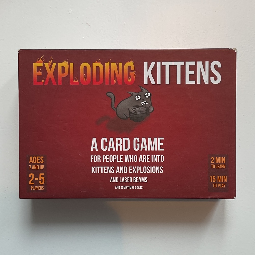 Exploding Kittens Card Game - Red